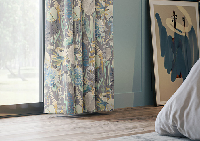 Zebedee, Teal - Made to Measure Curtains - Image 5